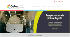 Desktop Screenshot of cetecindustrial.com.br
