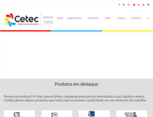 Tablet Screenshot of cetecindustrial.com.br
